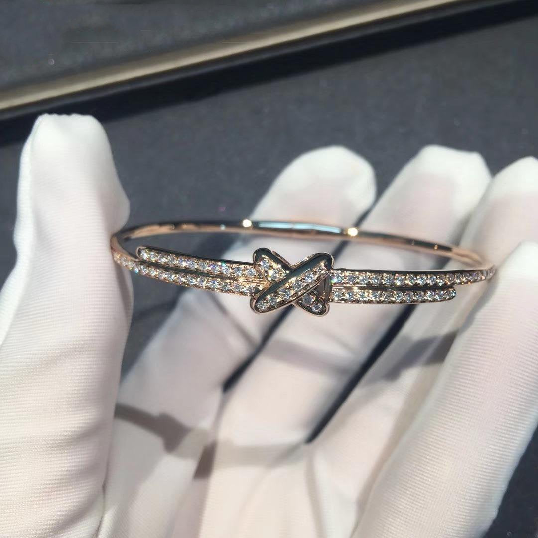 [Avelora Jewelry ]JEUX DE BRACELET DIAMONDS PINK GOLD