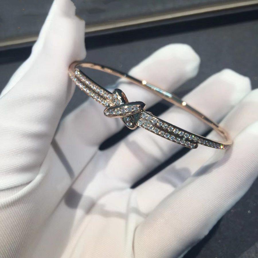 [Avelora Jewelry ]JEUX DE BRACELET DIAMONDS PINK GOLD