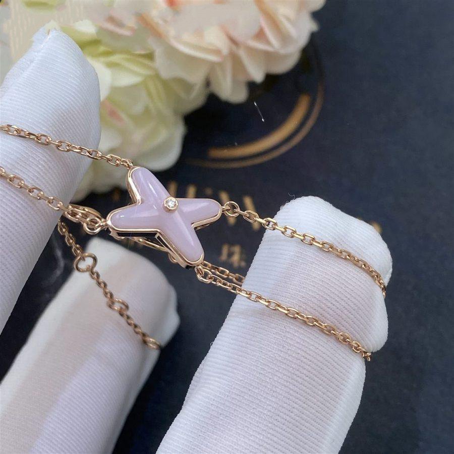 [Avelora]JEUX BRACELET PINK MOP ROSE GOLD 1 DIAMOND