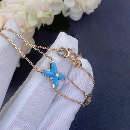 [Avelora]JEUX BRACELET TURQUOISE ROSE GOLD 1 DIAMOND