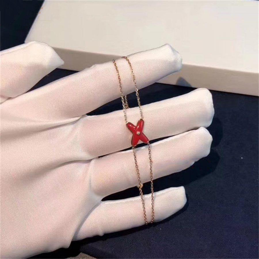 [Avelora Jewelry ]JEUX BRACELET CARNELIAN PINK GOLD 1 DIAMOND