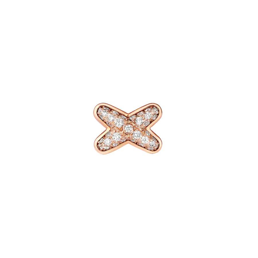 [Avelora]JEUX DE ROSE GOLD DIAMOND EARRINGS