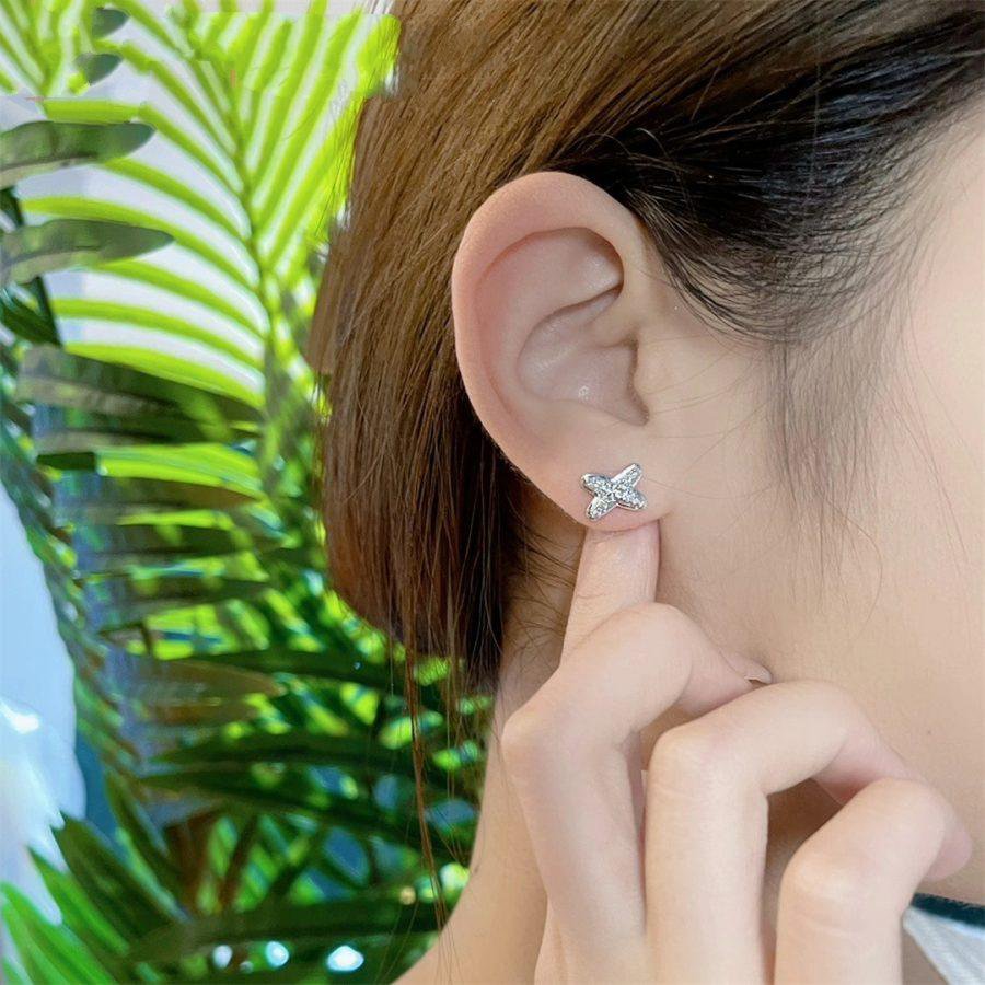 [Avelora Jewelry ]JEUX DE SILVER DIAMOND EARRINGS