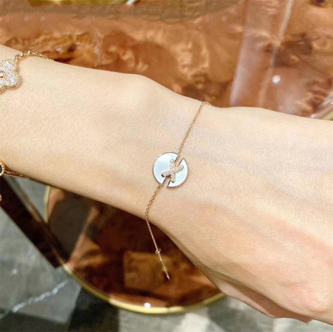 [Avelora]JEUX DE BRACELET MOP ROSE GOLD DIAMONDS