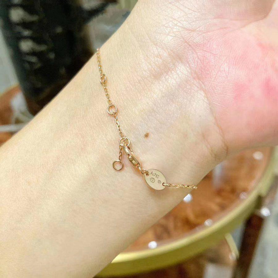 [Avelora Jewelry ]JEUX DE BRACELET MOP PINK GOLD DIAMONDS