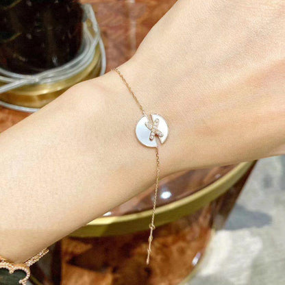 [Avelora]JEUX DE BRACELET MOP ROSE GOLD DIAMONDS