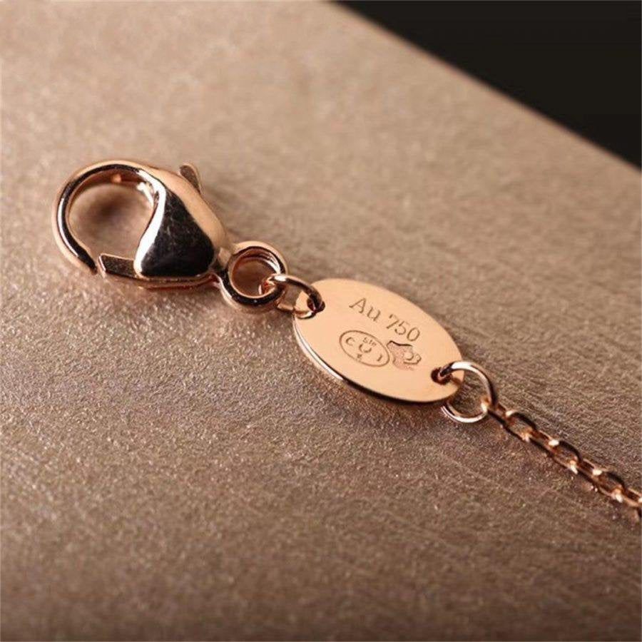 [Avelora Jewelry ]Hollow Design Four-Leaf Clover Flower Shape Bracelet