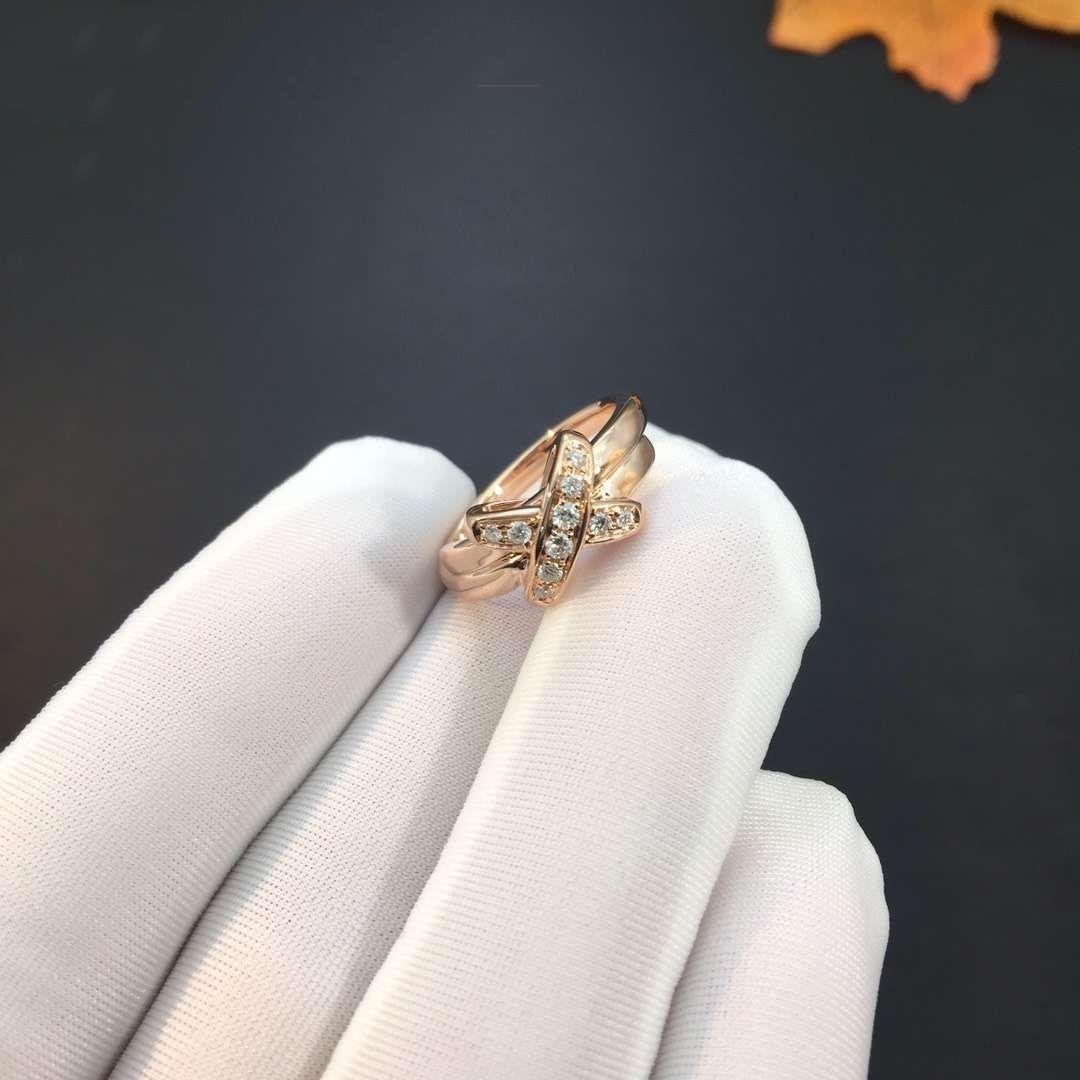 [Avelora]JEUX DE ROSE GOLD DIAMOND RING