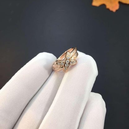 [Avelora]JEUX DE ROSE GOLD DIAMOND RING