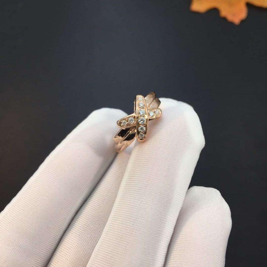 [Avelora]JEUX DE ROSE GOLD DIAMOND RING