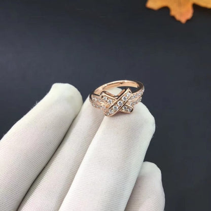 [Avelora]JEUX DE RING ROSE GOLD DIAMOND
