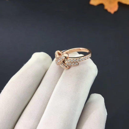 [Avelora]JEUX DE RING ROSE GOLD DIAMOND
