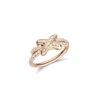 [Avelora]JEUX DE RING ROSE GOLD DIAMOND