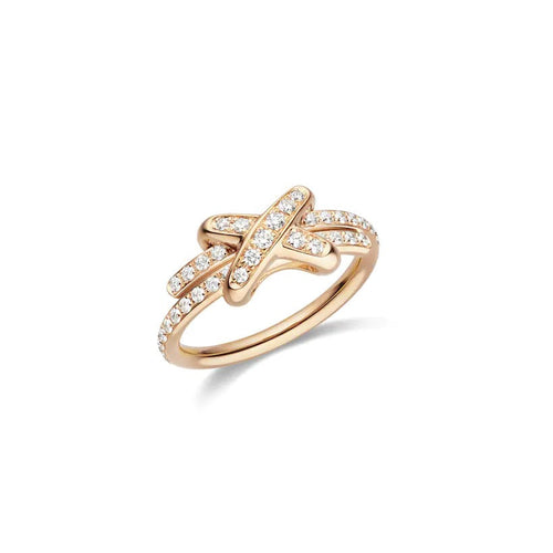 [Avelora]JEUX DE RING ROSE GOLD DIAMOND