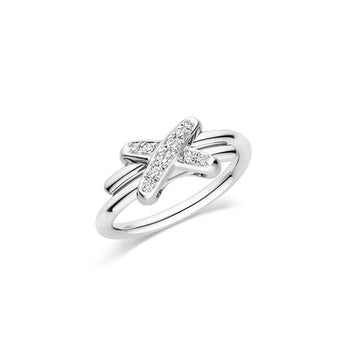 [Avelora Jewelry ]JEUX DE SILVER DIAMOND RING