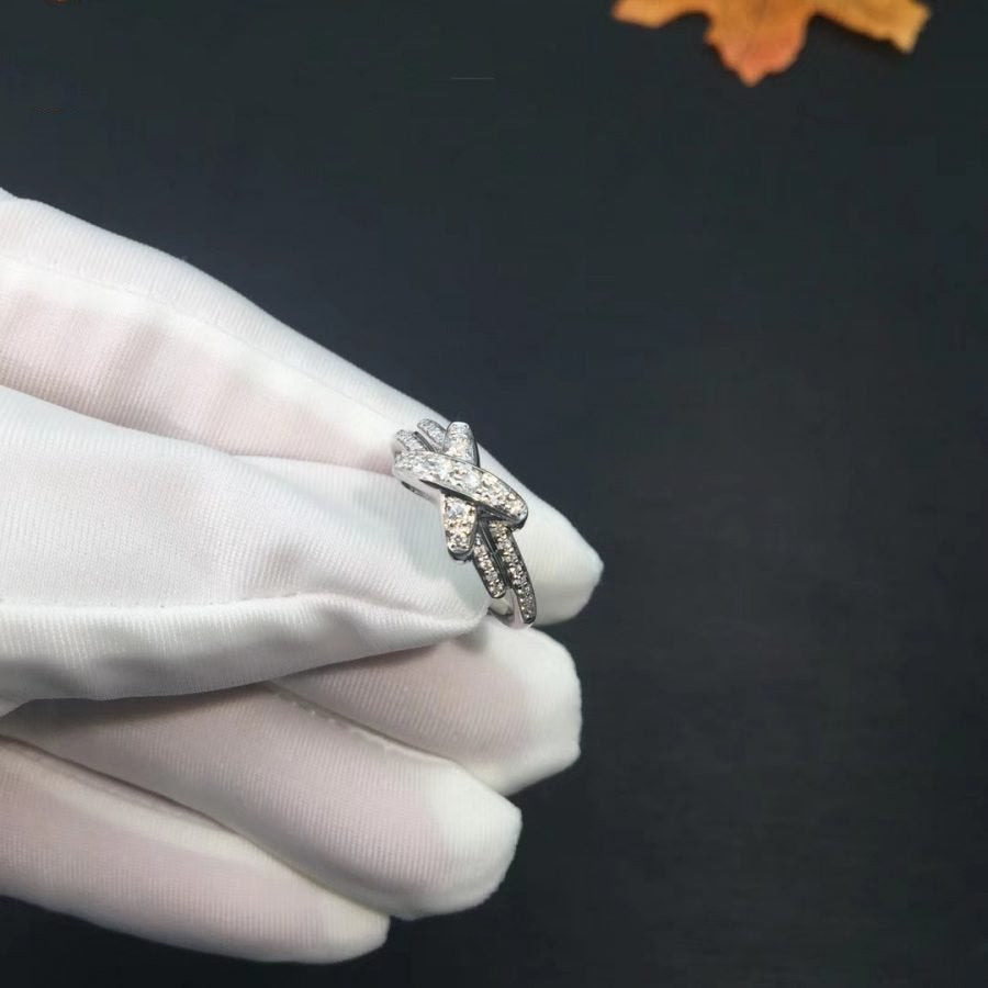 [Avelora Jewelry ]JEUX DE SILVER DIAMOND RING