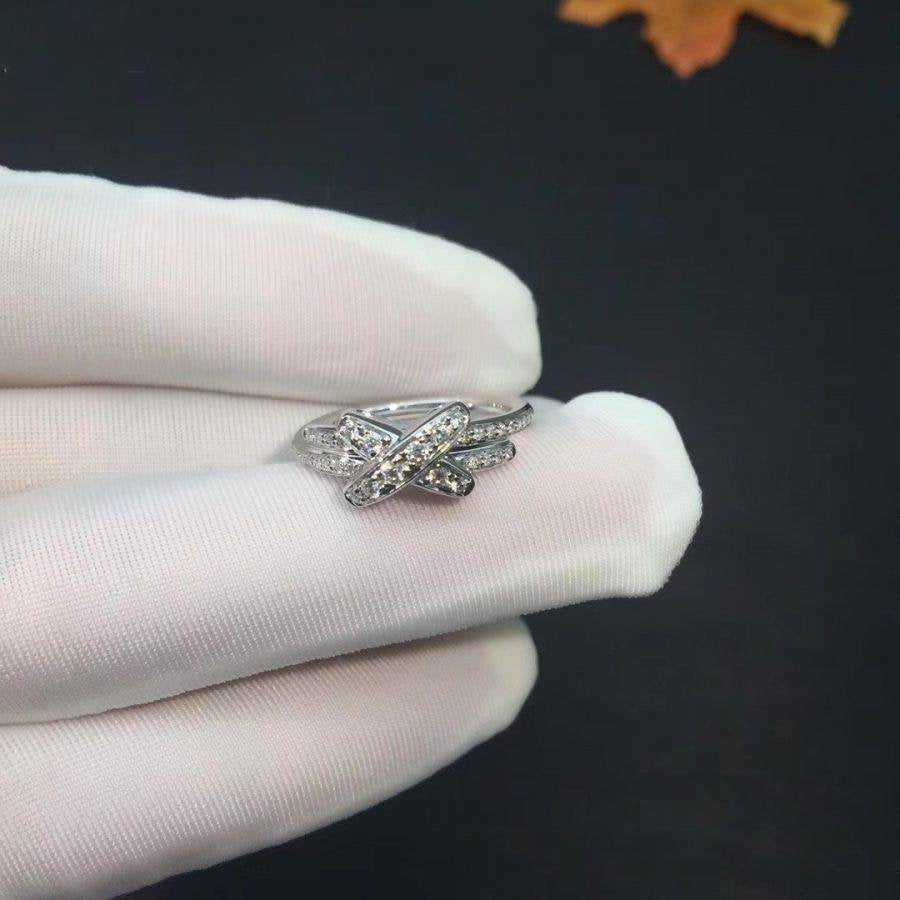 [Avelora Jewelry ]JEUX DE SILVER DIAMOND RING