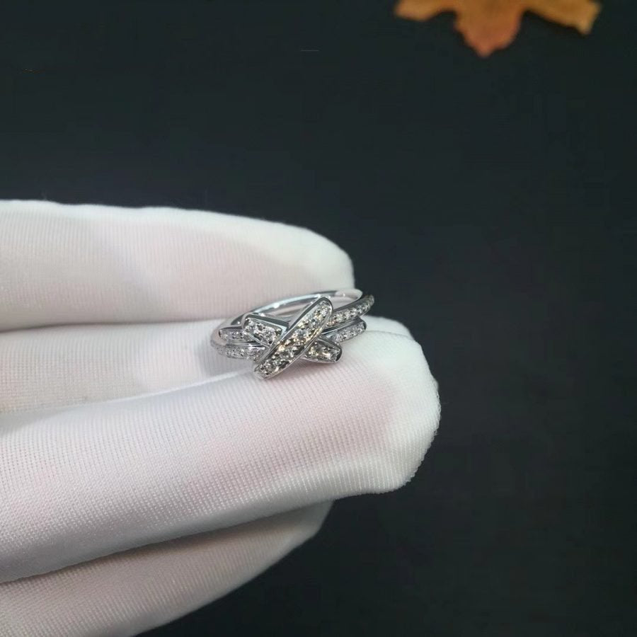 [Avelora Jewelry ]JEUX DE SILVER DIAMOND RING