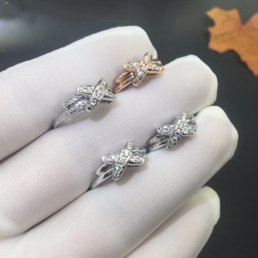 [Avelora]JEUX DE SILVER DIAMOND RING