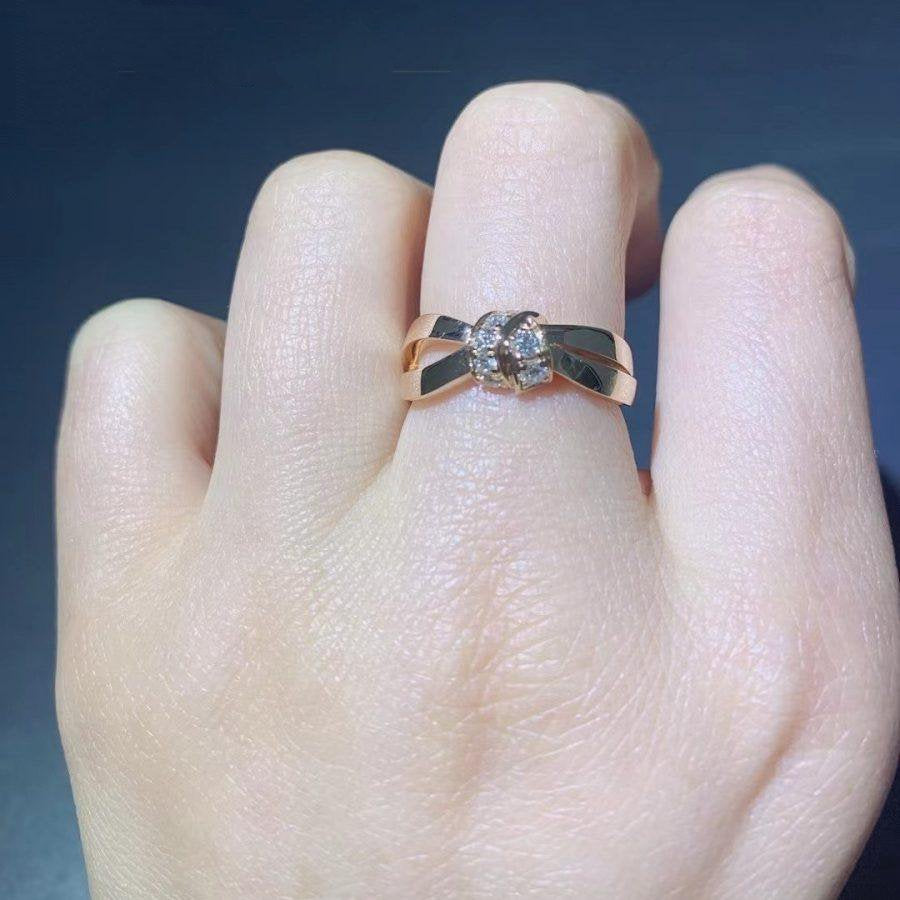 [Avelora Jewelry ]LIENS RING PINK GOLD DIAMOND