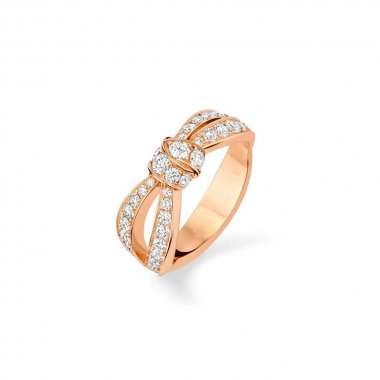 [Avelora]LIENS ROSE GOLD DIAMOND RING