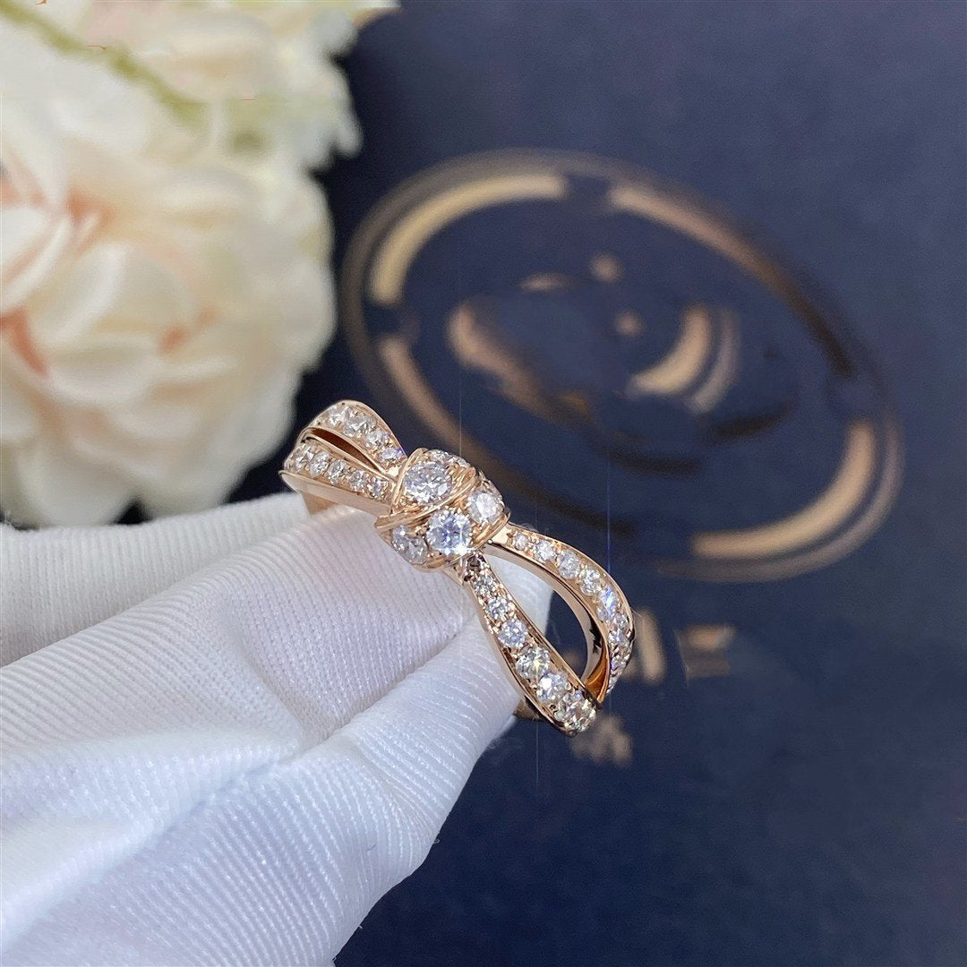[Avelora]LIENS ROSE GOLD DIAMOND RING