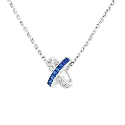 [Avelora]LIENS DIAMOND SILVER NECKLACE