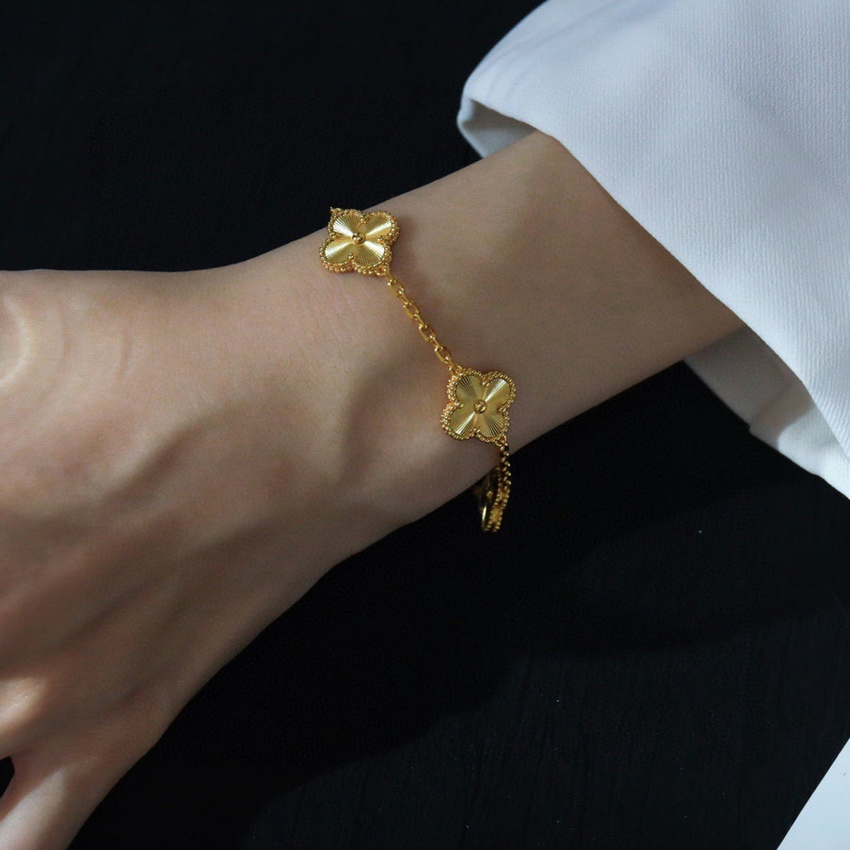 [Avelora Jewelry ] CLOVER 5 MOTIF LASER BRACELET COLLECTION