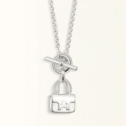 [Avelora]POP H PEDANT SILVER NECKLACE