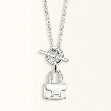 [Avelora Jewelry ]POP H PEDANT SILVER NECKLACE