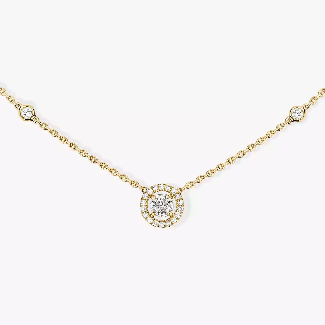 [Avelora Jewelry]Diamond Necklace 0,20ct Brilliant Shape Joy
