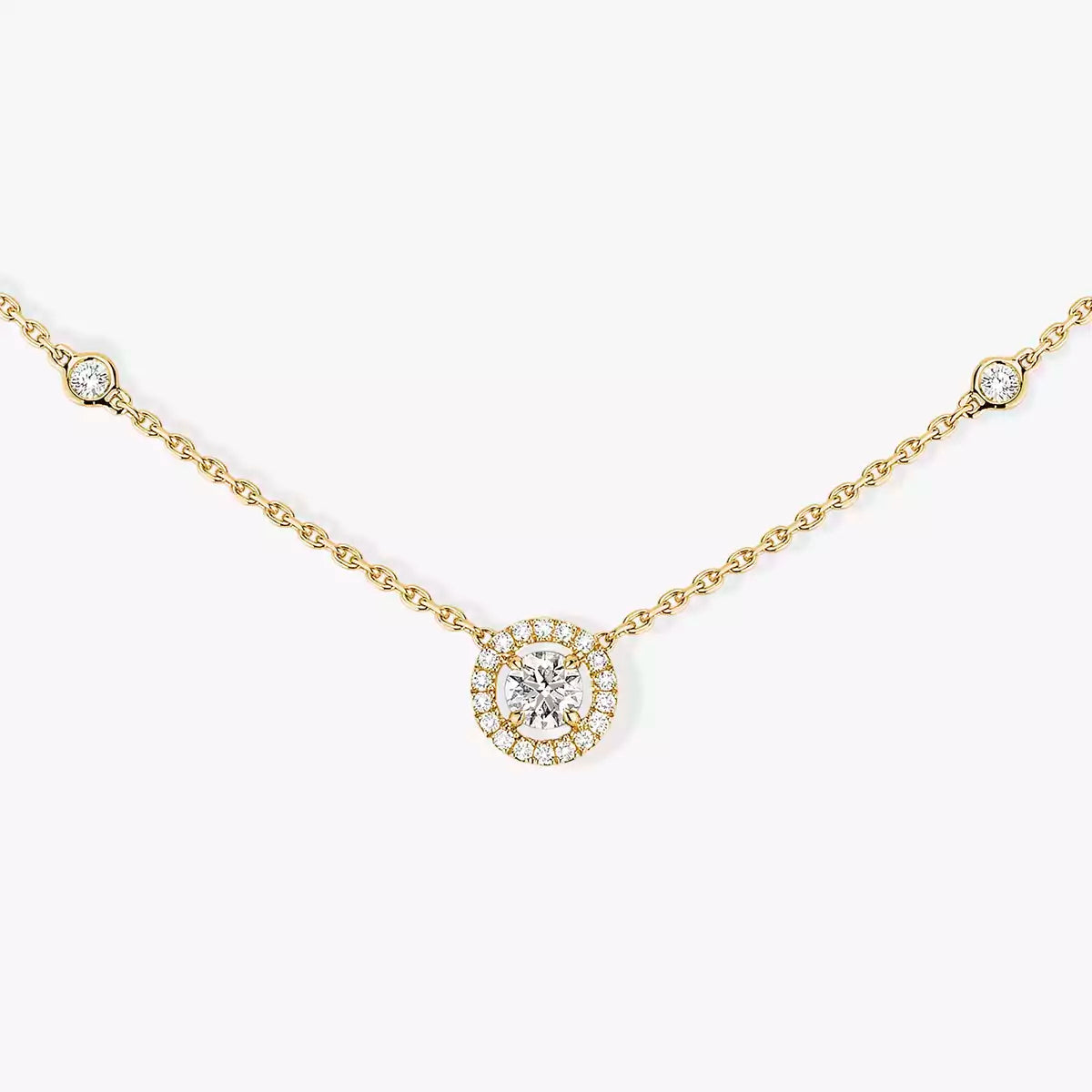 [Avelora Jewelry]Diamond Necklace 0,20ct Brilliant Shape Joy