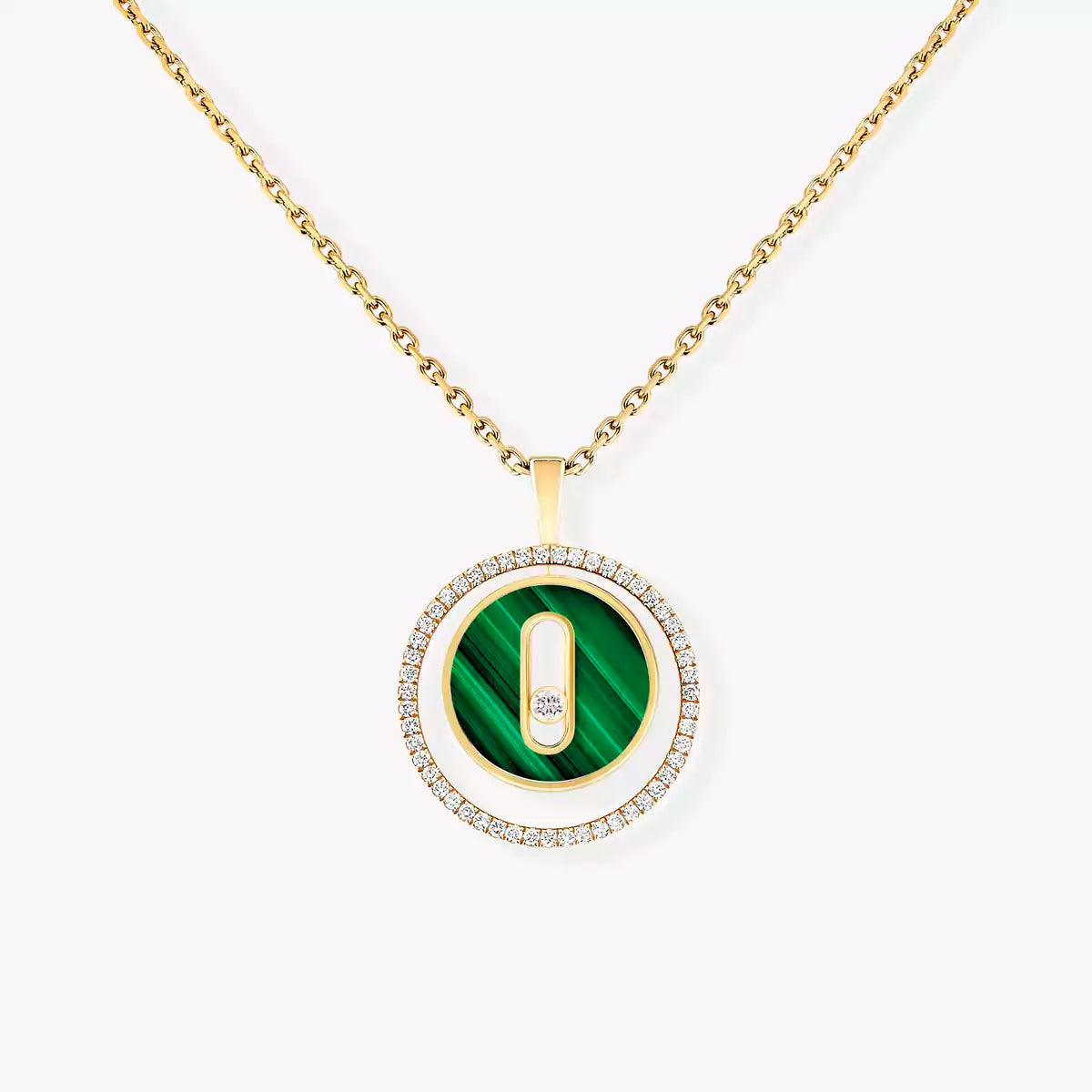 [Avelora]LUCKY MOVE DIAMOND NECKLACE