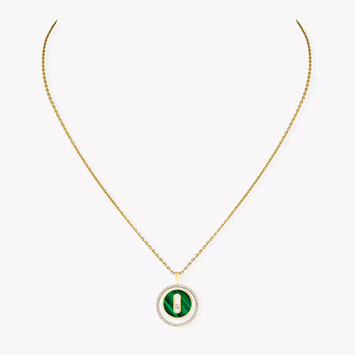 [Avelora]LUCKY MOVE DIAMOND NECKLACE