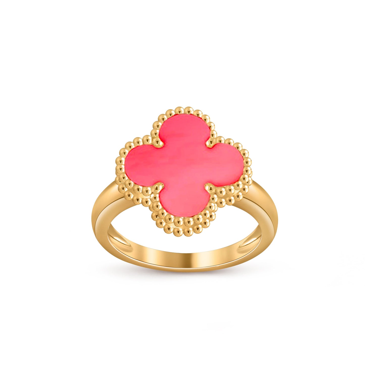 [Avelora]LUCKY CLOVER VINTAGE GOLD RING COLLECTION
