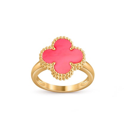 [Avelora]LUCKY CLOVER VINTAGE GOLD RING COLLECTION