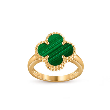 [Avelora]LUCKY CLOVER VINTAGE GOLD RING COLLECTION
