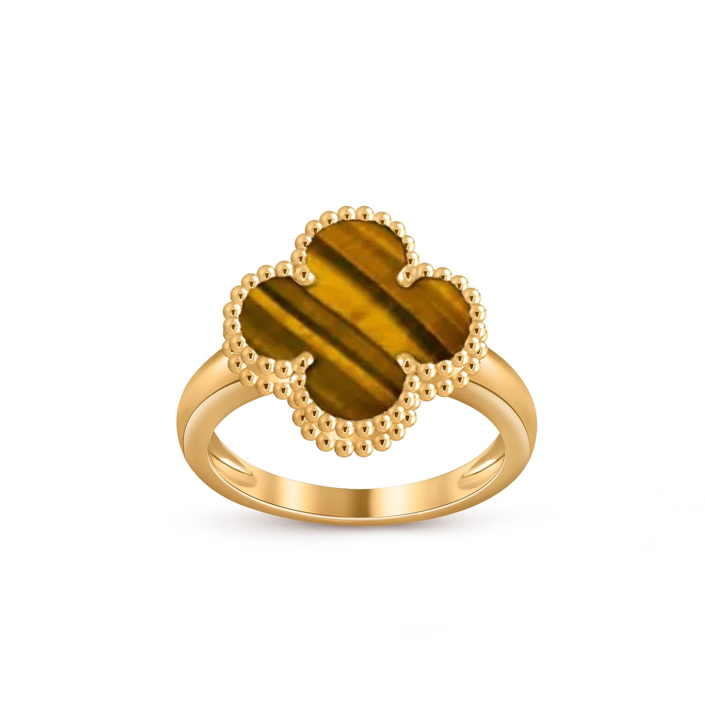 [Avelora]LUCKY CLOVER VINTAGE GOLD RING COLLECTION