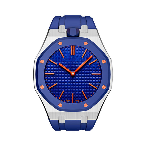 [Avelora]OAK POP DARK BLUE STEEL SILICONE STRAP