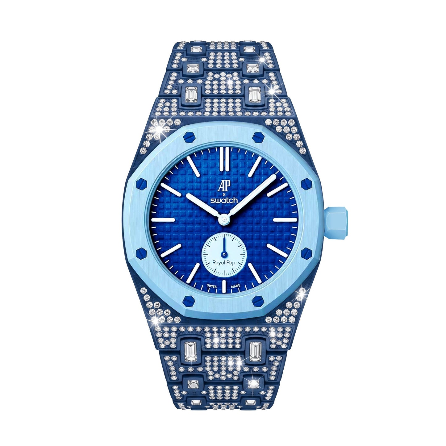 [Avelora]Royal Oak Pop Exclusive Bioceramic Case & Bioceramic Strap Full Diamond