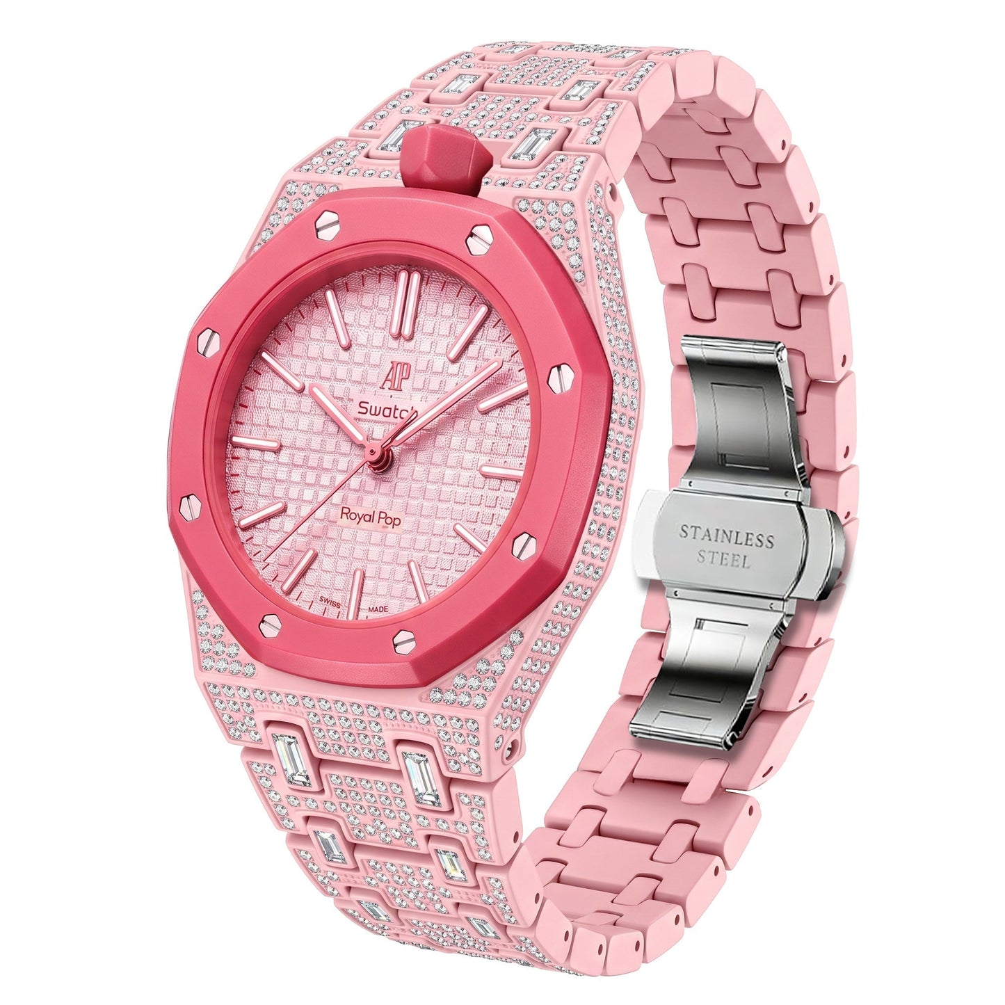 [Avelora]Royal Oak Pop Exclusive Bioceramic Case & Bioceramic Strap Full Diamond