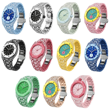 [Avelora]Royal Oak Pop Exclusive Bioceramic Case & Bioceramic Strap Full Diamond