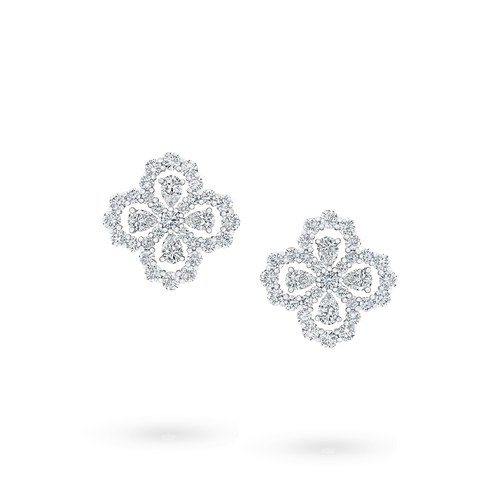 [Avelora]LOOP EARRINGS FULL MOTIF DIAMOND 16MM