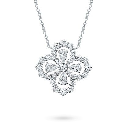 [Avelora]LOOP NECKLACE FULL MOTIF DIAMOND 16MM MULTIPLE COLORS