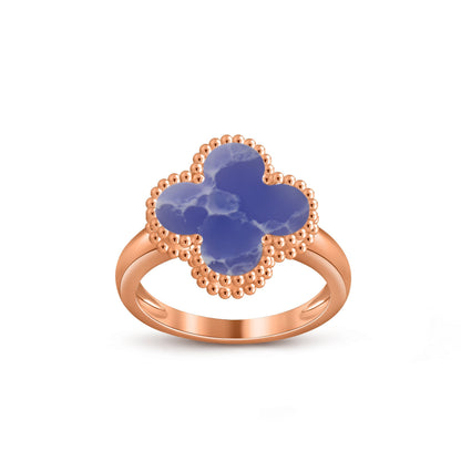 [Avelora]LUCKY CLOVER VINTAGE ROSE GOLD RING COLLECTION