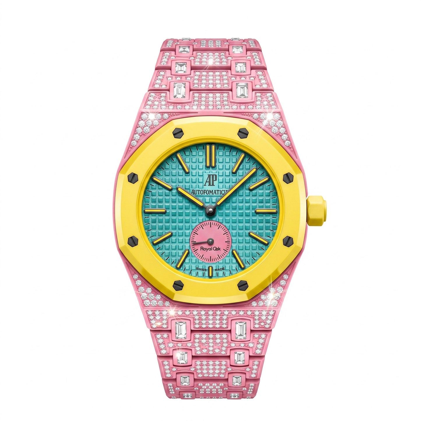 [Avelora]Royal Oak Pop Exclusive Bioceramic Case & Bioceramic Strap Full Diamond