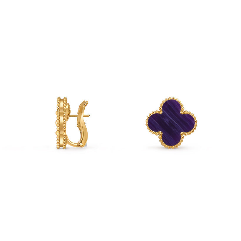 [Avelora]15MM CLOVER FLOWER STUD EARRINGS GOLD COLLECTION