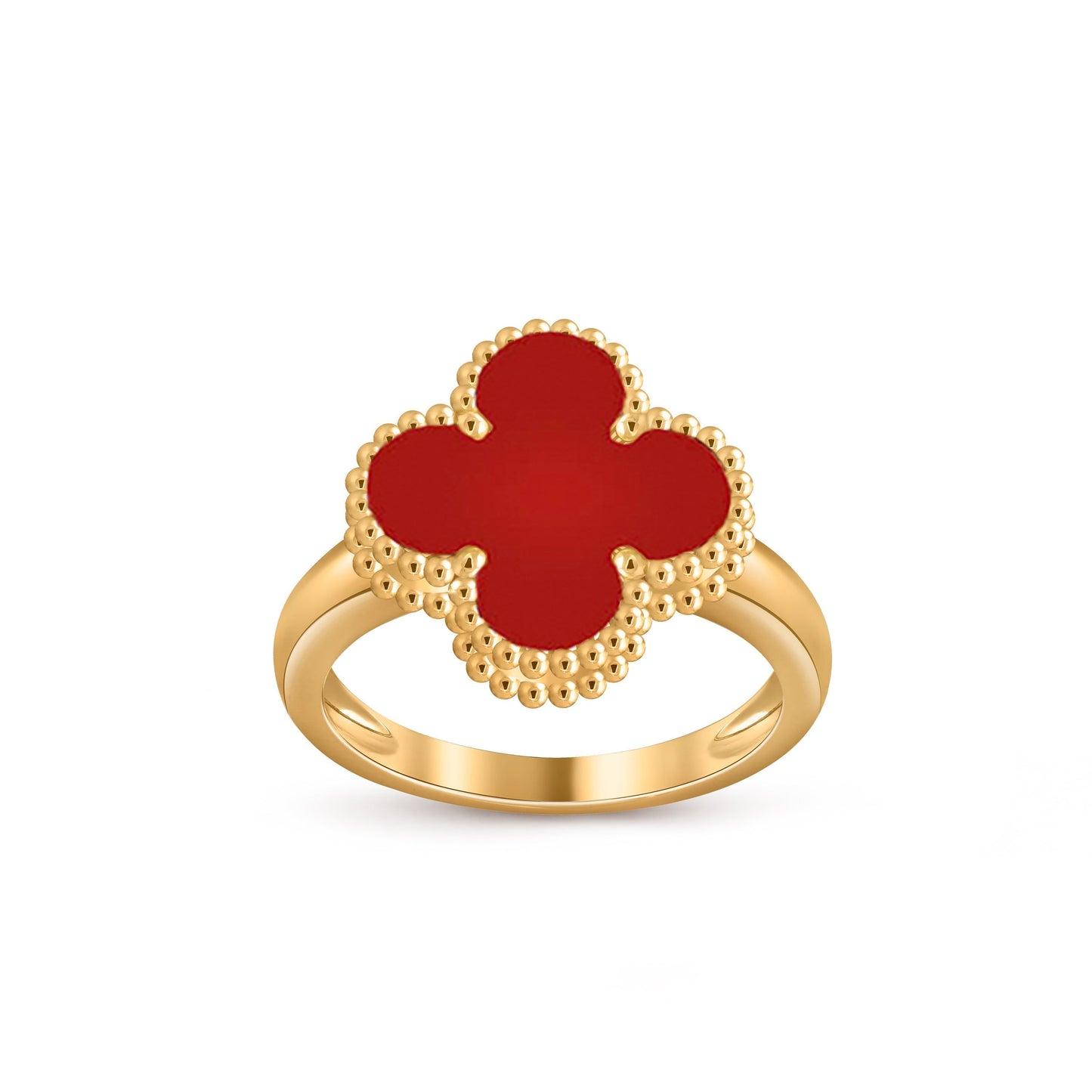 [Avelora]LUCKY CLOVER VINTAGE GOLD RING COLLECTION