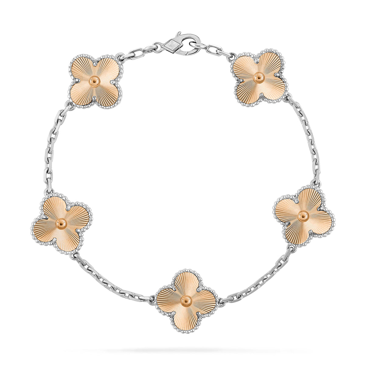 [Avelora]LUCKY CLOVER 5-MOTIF BRACELET - LASER COLLECTION