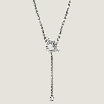 [Avelora Jewelry ]FINESSE SILVER DIAMOND NECKLACE